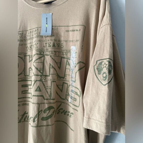 NWT DKNY Vintage Honorable Service T-Shirt National Defense XXL - Picture 5 of 12
